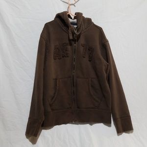 American Eagle Outfitters Brown hoodie sweatshirt.